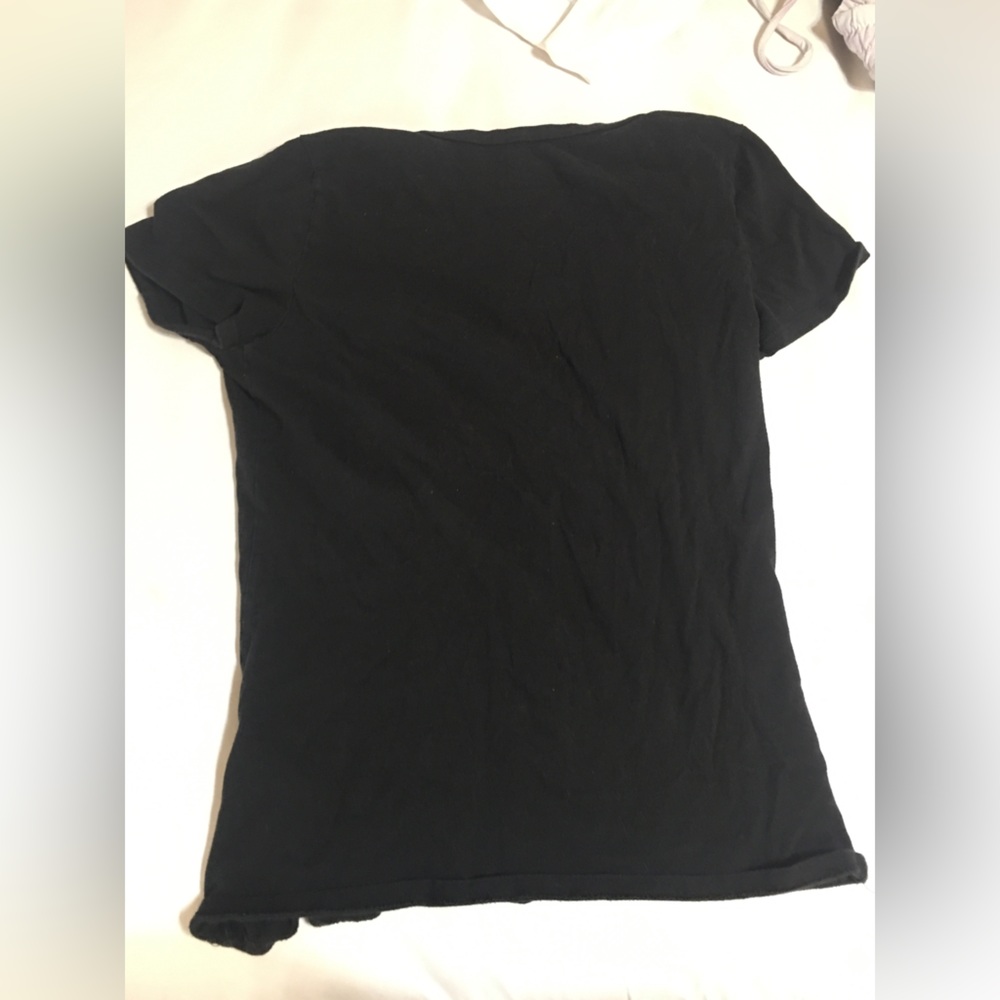 Black v neck Hollister shirt - Picture 2 of 3